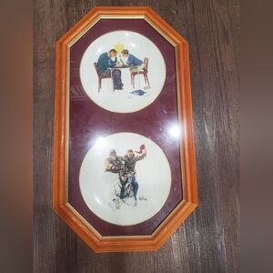 Vintage Norman Rockwell Collector Plates – Framed Set
